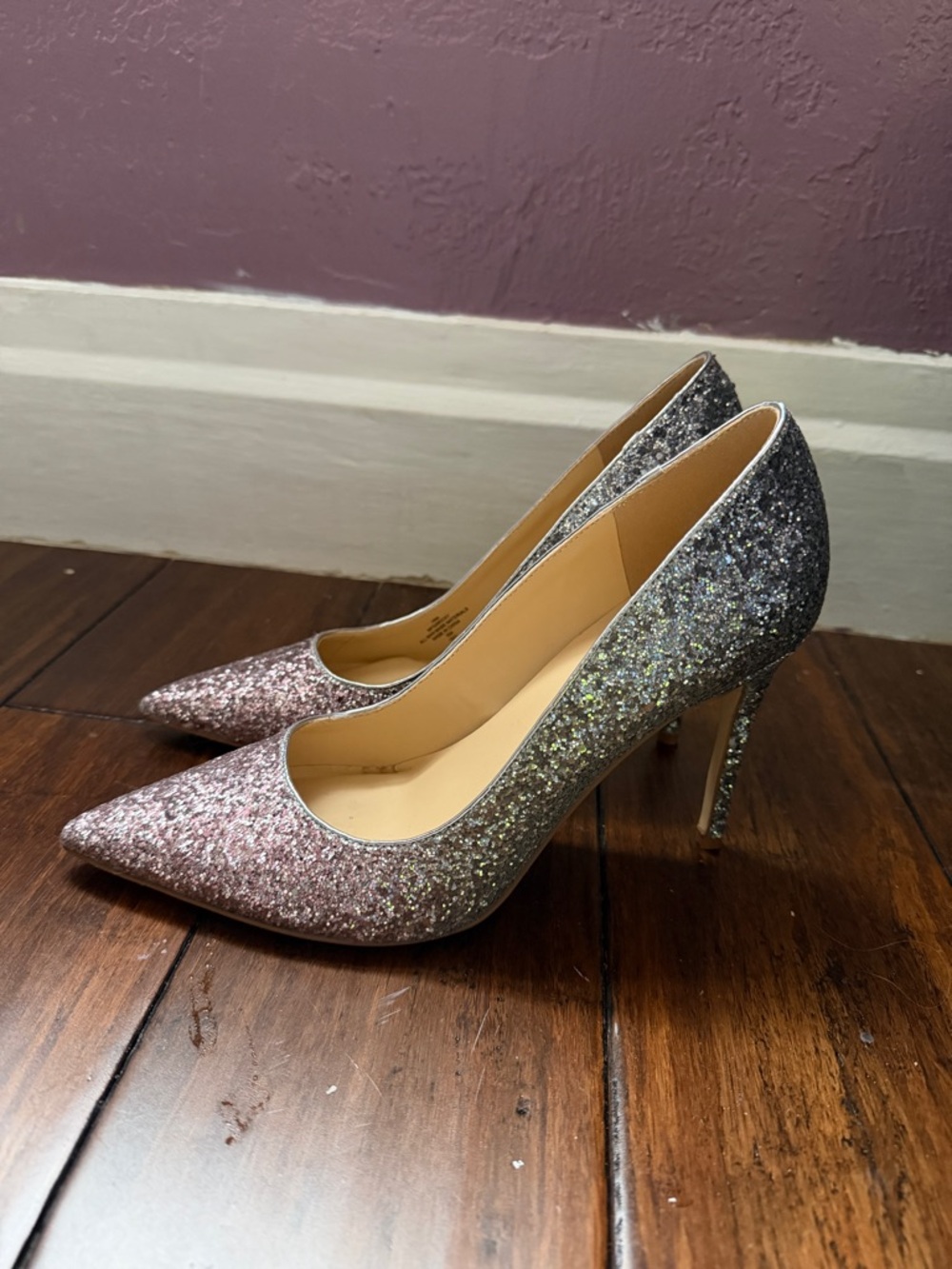 Marc Fisher Glitter Ombre Pointed-Toe Pumps – Size 10
